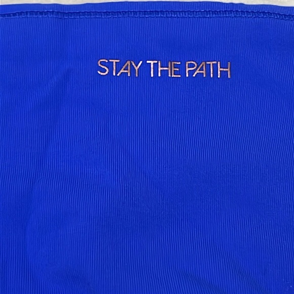 Blue leggings size L, never worn - Picture 2 of 3